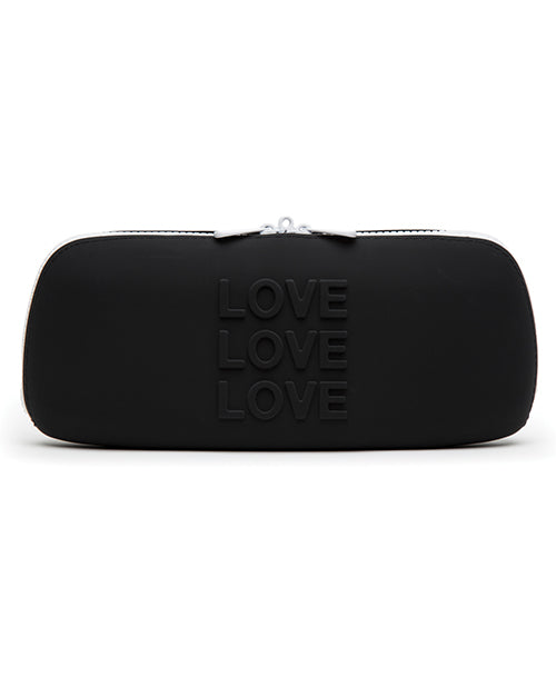Happy Rabbit Love Storage Zip Bag Medium - Black